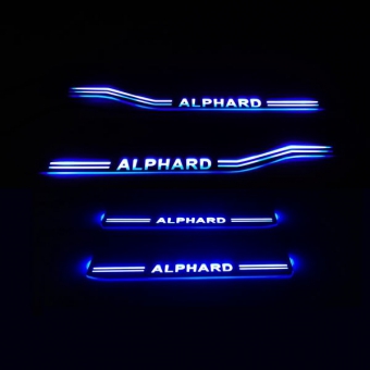 กาบบันได Scuff plate อัลพาร์ด Alphard Series20 สินค้ามีสต็อคอยู่ที่จังหวัดชิบะ สินค้าทุกรายการพร้อมส่งทันที ชุด 4 ชิ้น