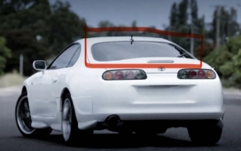 กระจกหลัง กระจกบังลมหลัง อะไหล่ถอดแท้มือสองจากญี่ปุ่น (สินค้าสั่งซื้อ บรรทุกทางเรือใช้เวลา 25-30วัน)