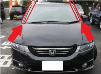 Honda Odyssey RB1 RB2 ปี 2003-2006 ชุดคิ้วหลังคาซ้ายและขวา Molding ASSY., R. drip (RIGHT SIDE) side Molding ASSY., L. drip (LEFT SIDE) side Total of 2 items in 1 set (Pre-order product, takes 25-30 days by ship)