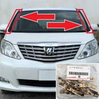 20 series Alphard Vellfire ชุดคิ้วบังลมข้างซ้ายและขวา (Pre-order product, takes 25-30 days by ship)