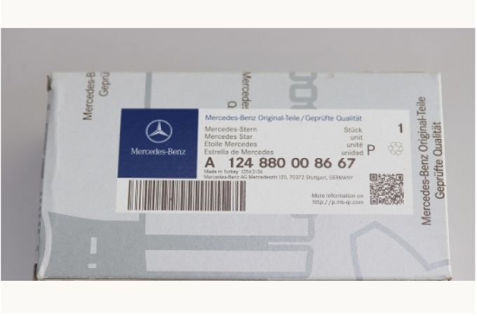 Mercedes-Benz W124 E Class [ของแท้ Benz] Bonnet Mascot Emblem Product Number: A124880008667 (สินค้าพรีออเดอร์)