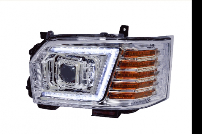 TOYATA HIACE Limited amber version 200 Series Hiace 4th/5th/6th/7th/8th generation LED headlight V3 sequential LED/halogen car use crystal eye ไฟหน้า LED V3 sequential LED / คริสตัลอาย สำหรับรถยนต์ฮาโลเจน (Pre-order product, takes 25-30 days by ship)