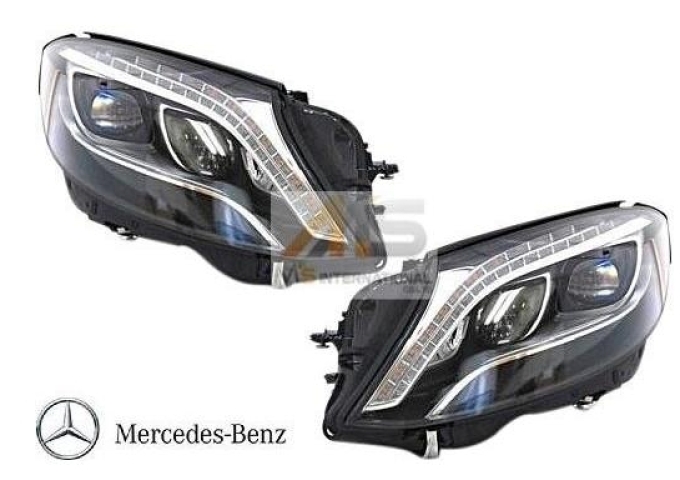 W222 Benz AMG S Class (2013y-) ไฟหน้า LED แท้จากศูนย์Benzญี่ปุ่น (สำหรับรถวิวกลางคืน) ซ้ายและขวา S300 S400 S550 S600 S63 S65 222-820-7561 222-820-7661 (Pre-order product, takes 25-30 days by ship)