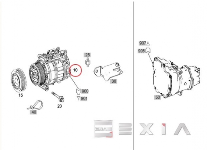 Benz W140 W220 W221 W251 Air Conditioner Compressor S600 S65 R350 0022308111 0002302711 0002306411 0002307211 (Pre-order product, takes 25-30 days by ship)