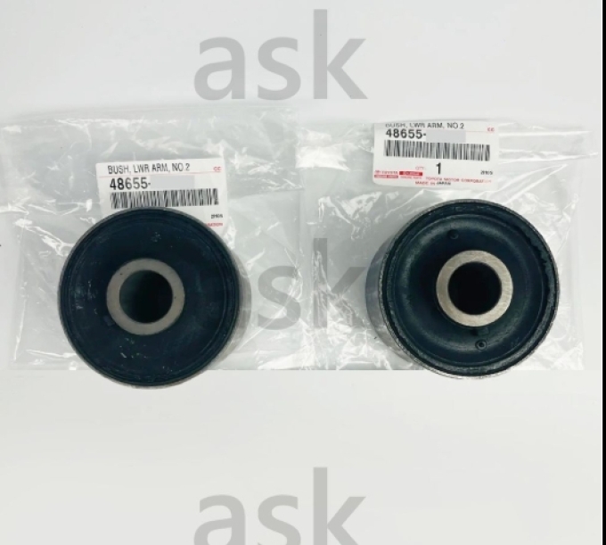 Lower Arm Bush Set of 2 for Celsior 30 Series, LEXUS LS430 Genuine Toyota Parts No Code 48655 บุชอาร์มล่าง ชุด 2 ชิ้น อะไหล่แท้โตโยต้า Celsior 30 Series LEXUS LS430 (Pre-order product, takes 25-30 days by ship)