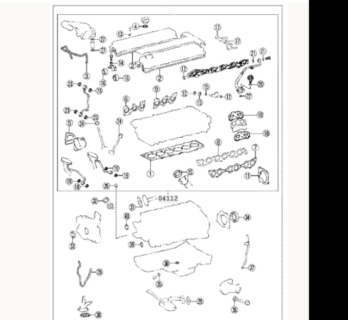 Genuine Toyota Supra JZA80 / Aristo JZS161 Engine Overhaul Gasket Kit 2JZGTE 3000cc Twin Turbo (Pre-order product, takes 25-30 days by ship)