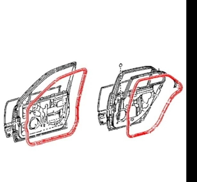 LEXUS Genuine ของใหม่ 4ชิ้น ยางกันขอบประตู Toyota Celsior UCF30 31 หน้าหลังยางมอลล์ LEXUS LS430 DOOR WEATHERSTRIP (Pre-order product, takes 25-30 days by ship)