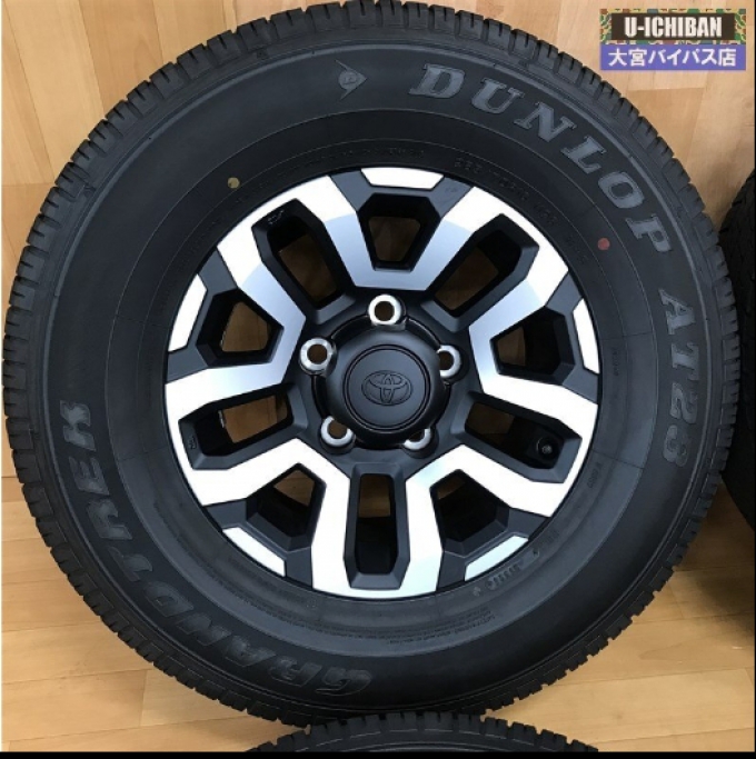 Removed from new car, in good condition, genuine Land Cruiser 70 16 inch 7J +0 5H 150 &amp;amp; Dunlop Grandtrek AT23 265/70R16 112S, set of 5 (Pre-order product, takes 25-30 days by ship)